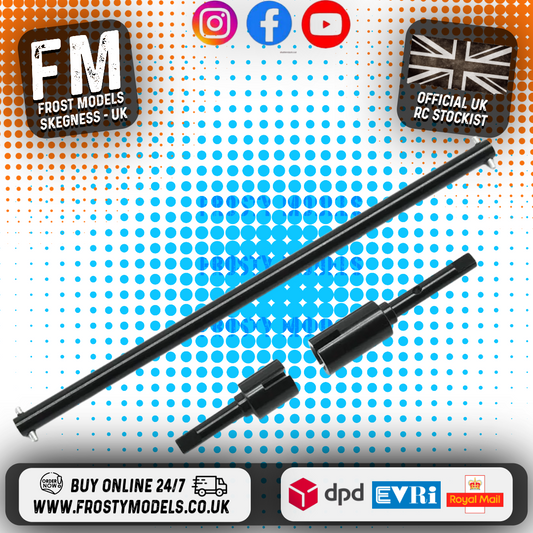 RC OVERHAUL - Fits Tamiya TT01E ALLOY CENTRE PROP SHAFT & JOINTS (BLACK) G-RCO-TAM03 (FITS EURO TRUCKS)