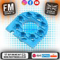 RC OVERHAUL - Fits TAMIYA TT01E ALLOY MOTOR MOUNT (BLUE) - G-RCO-TAM04BL (FITS EURO TRUCK)