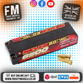GENS ACE - REDLINE 2.0 LIPO 22.5mm RC BATTERY Hard Case 2S 7.6V HV 6500mAh 140C 5MM BULLET (PRO CAR RACE LIHV)