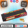GENS ACE - REDLINE 2.0 LIPO RC BATTERY Hard Case 2S 7.6V HV 5000mAh 140C SHORT 5MM BULLET (PRO CAR RACE LIHV) O-GC2S5000-140T