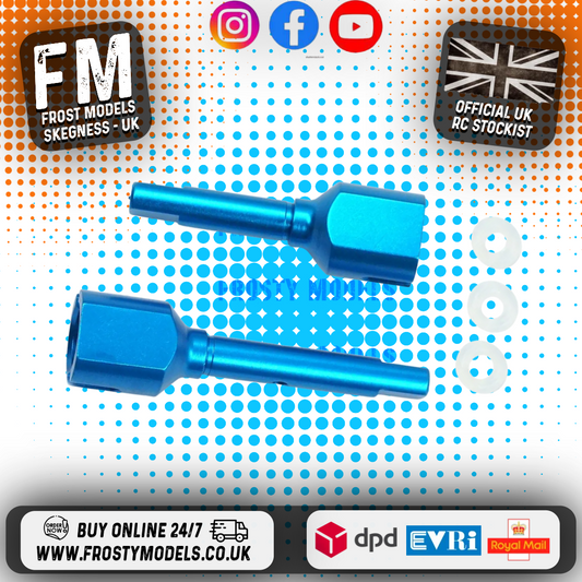 Yeah Racing - Aluminium Main Drive Prop Shaft Joint Tamiya TT-01E Blue - TATT-045BU