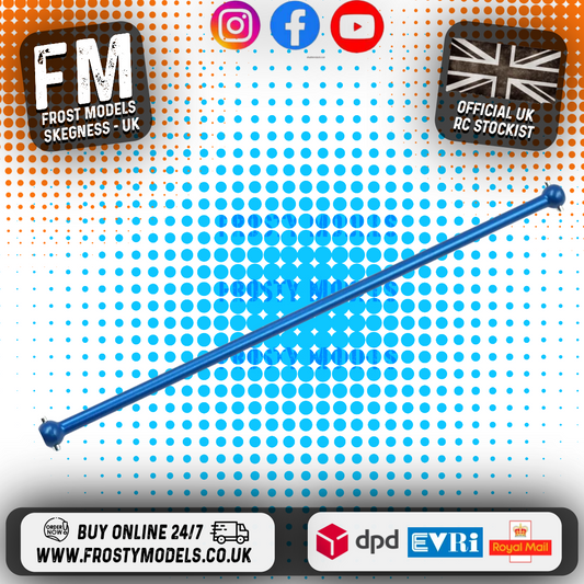 Yeah Racing - Aluminium Main Drive Prop Shaft Tamiya TT-01E Blue - TATT-044BU
