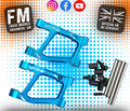 Yeah Racing - Rear Lower Arm Set Tamiya TT-01E Blue - TATT-038BU