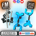 Yeah Racing - Rear Upper Arm Set Tamiya TT-01E Blue - TATT-039BU