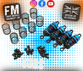YEAH RACING - Alloy Big Bore 50mm Damper Shocks Set 4pcs BLUE (for TT01E Euro Truck & M-Chassis) BBG-0050BU
