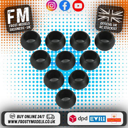 YEAH RACING - 9mm Ball for Tamiya TT01 Front Upper & Lower Arm (10 Pcs) - TT-BA001