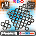 Yeah Racing - Steel Bearing Set (30pcs) For Tamiya 1/14 Twin Axle Tractor Truck King Hauler / Knight Hauler - YBS-0040