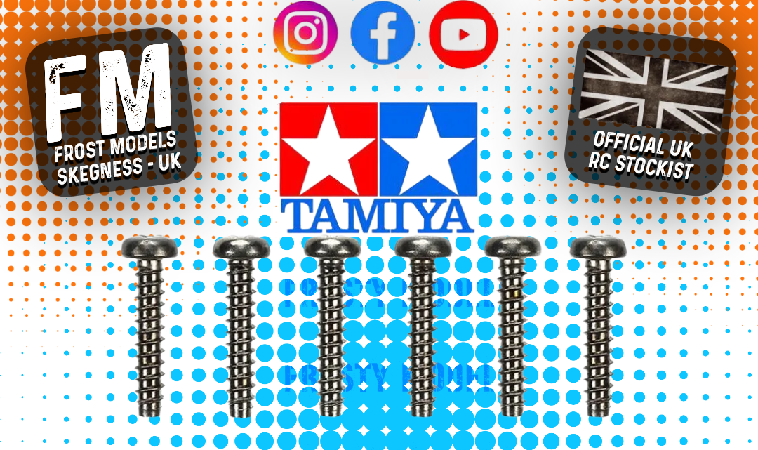 TAMIYA - (10PCS) RC 3X15MM TAPPING BUTTON HEAD SCREWS (MA1) - 50583 (FOR TT01/TT02 & OTHERS)