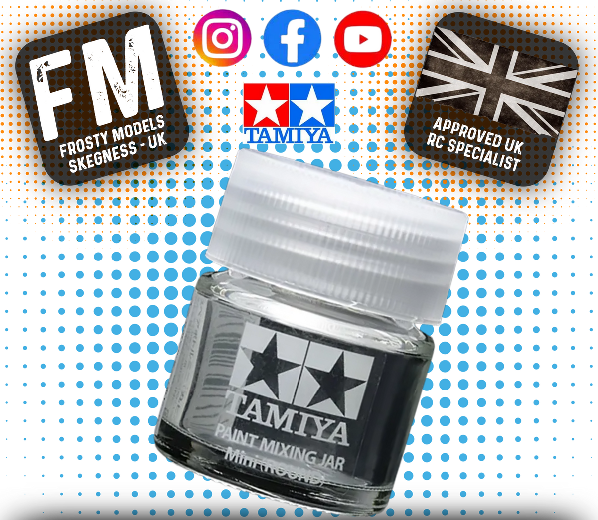 TAMIYA - Paint Mixing Jar MINI ROUND - 81044