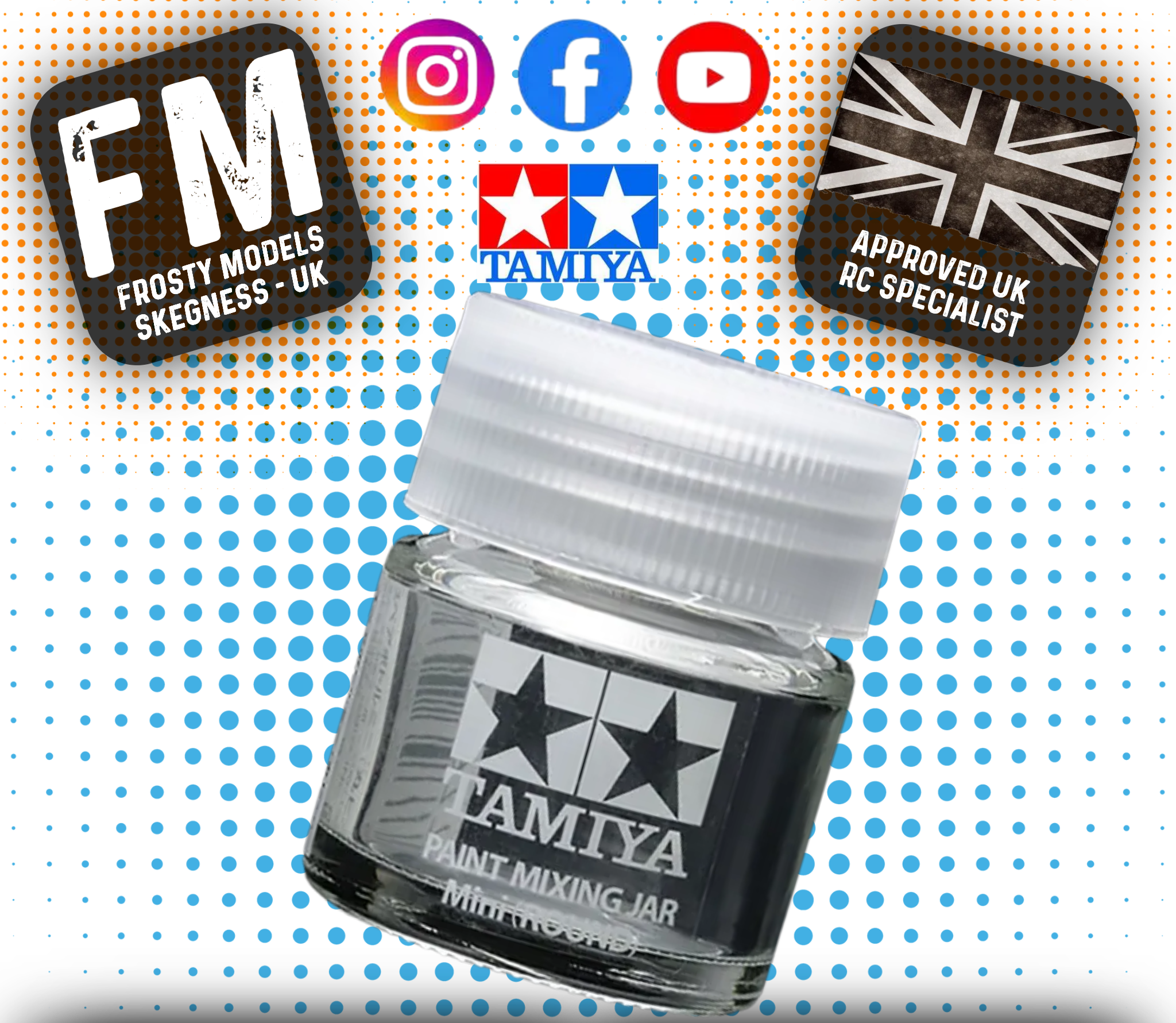 TAMIYA - Paint Mixing Jar MINI ROUND - 81044
