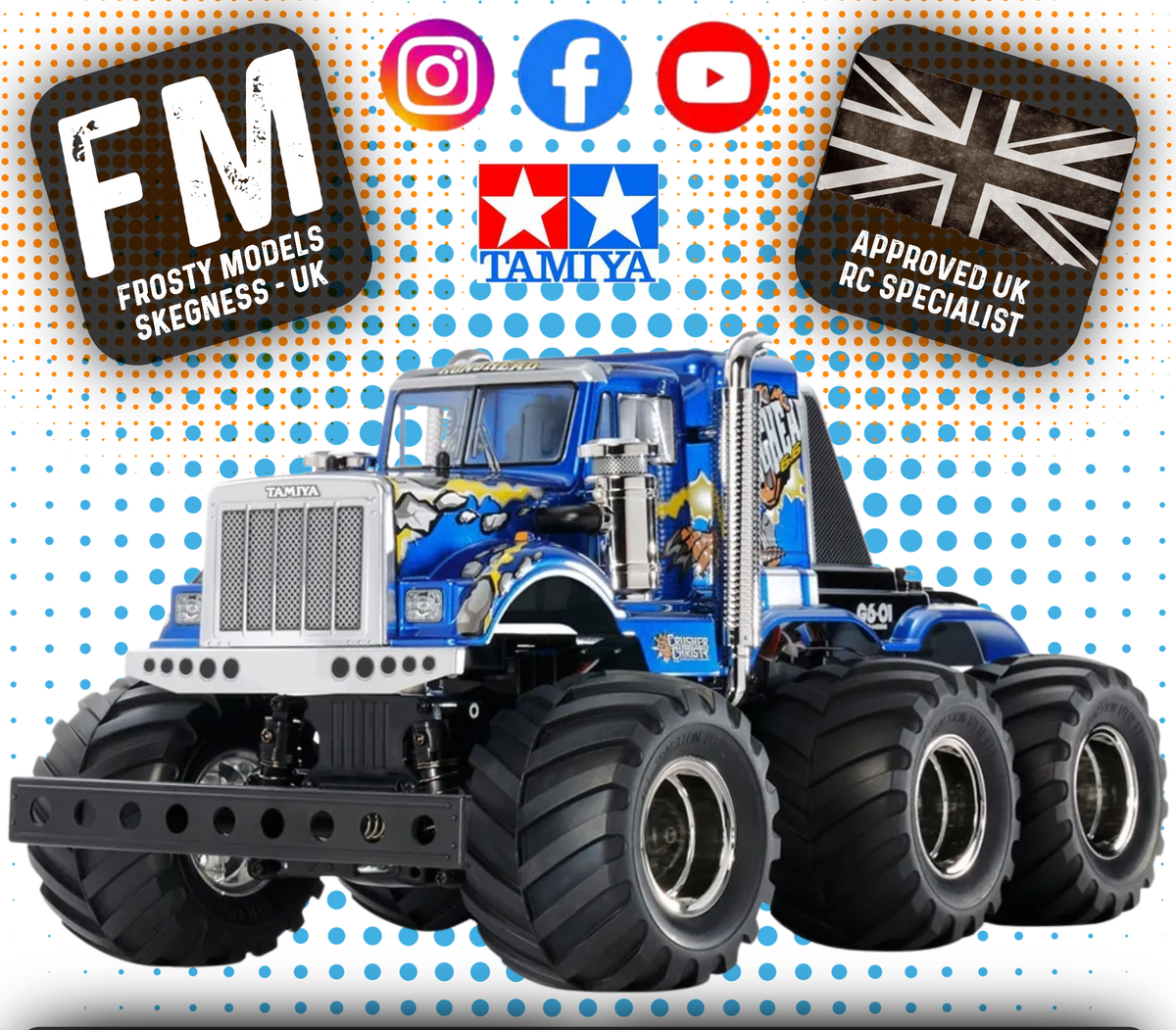 TAMIYA 58646 - (Pre-Order / Back Ordered) RC Truck 1/18 KONGHEAD 6X6 - (G6-01) ASSEMBLY KIT - (ASSEMBLY, PAINT & ELECTRICS REQUIRED)
