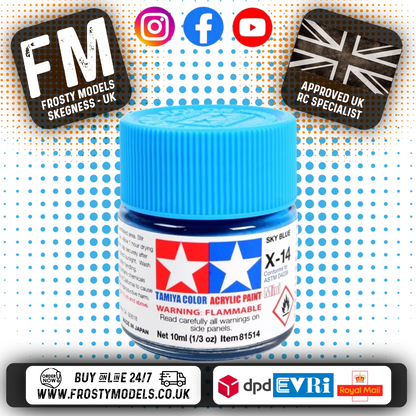 TAMIYA - X ACRYLIC GLOSS HAND/AIRBRUSH PAINT (10ML) X1 TO X34 ALL COLOURS LISTING