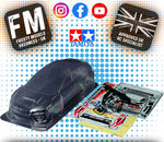 TAMIYA - SUBARU WRX RALLY STI BODY SHELL SET 1/10 RC 190MM - NOT PAINTED - 51593
