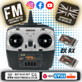 RadioLink - T8FB 2.4GHz 8-Ch Transmitter Radio w/Bluetooth & 2x R8EF Receivers (Not recommend for 2 channels RC Cars)