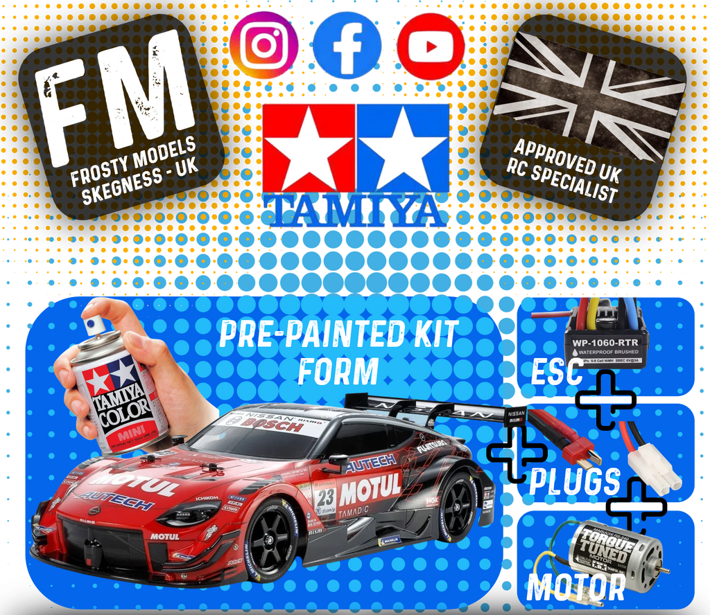 TAMIYA 47503 - Motul Autech Z PAINTED- 1/10 RC (TT02 kit) 4WD CAR (INC's ESC & MOTOR)