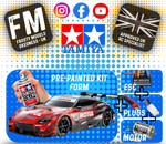 TAMIYA 47503 - 1/10 RC Car Kit Motul Autech Z PAINTED- 1/10 RC (TT02 kit) 4WD CAR (INC's ESC & MOTOR)