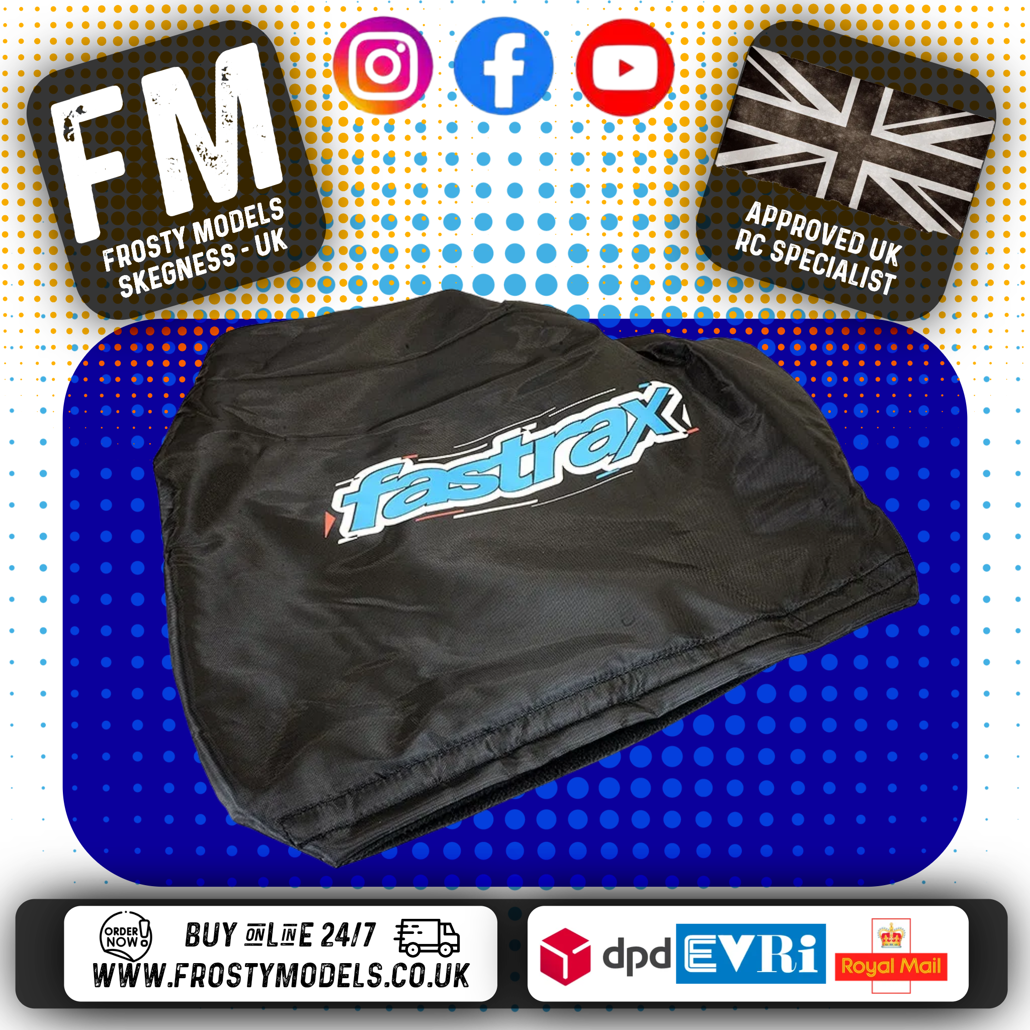 FASTRAX - TRANSMITTER RADIO MUFF WHEEL W/WINDOW / WATERPROOF COVER - FAST678
