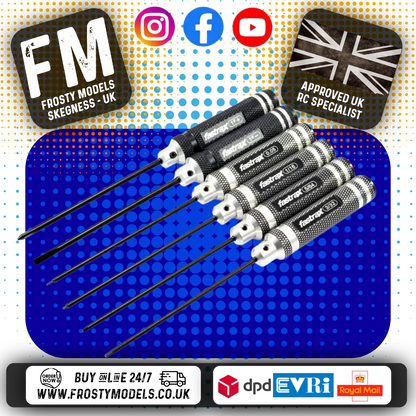 FASTRAX - TEAM TOOL IMPERIAL/ SCREWDRIVER HEX, SLOT & CROSSHEAT SET (6PCS) - FAST616