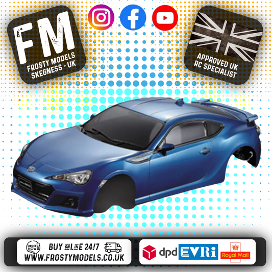 KILLERBODY - 1/10 SUBARU BRZ CAR BODY- 190MM PRE-PAINTED W/LIGHT BUCKETS - MET BLUE - KB48576