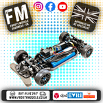 FASTRAX - TAMIYA TT02 ALUMINIUM MAIN DRIVESHAFT PROP SHAFT - FTTA007B