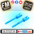 FASTRAX - TAMIYA TT02 ALUMINIUM FRONT & REAR PROP SHAFTS OUTPUTS - FTTA011B