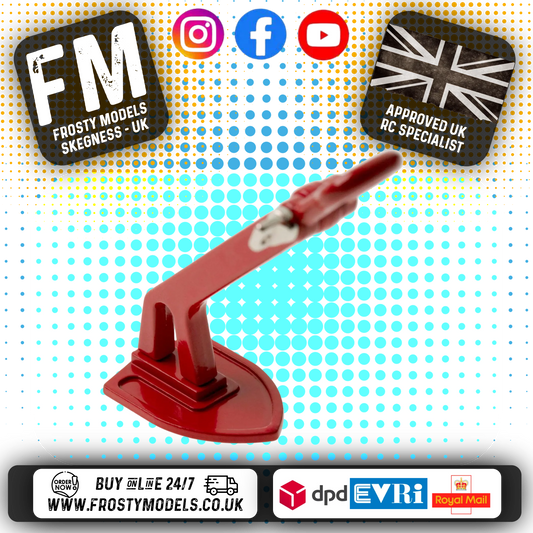 RC OVERHAUL - ROCK CRAWLER Winch Anchor, Red 1/10th - G-RCO-CR012