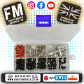 RC OVERHAUL - Screws (M3 Washers & Bolts/ O-rings, Body Clips) & Parts Pit Box 1/10th (161pcs boxed) G-RCO-SCR002