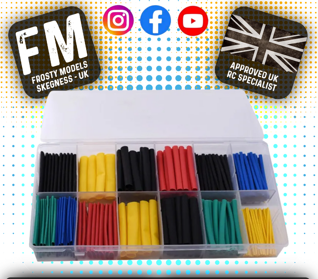 RC OVERHAUL - RC Heat Shrink Tube Pack 1/2/3/4/5/6/8/10mm (includes case) O-RCO-HSPACK