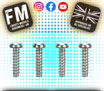 TAMIYA - (4PCS) RC 2.6X10MM M2.6 TAP SCREW (MC3) - 50575 (FOR TT01/TT02 & OTHERS)