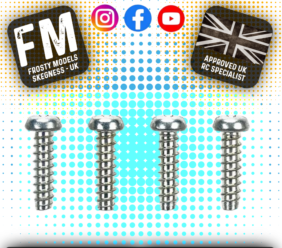 TAMIYA - (4PCS) RC 2.6X10MM M2.6 TAP SCREW (MC3) - 50575 (FOR TT01/TT02 & OTHERS)