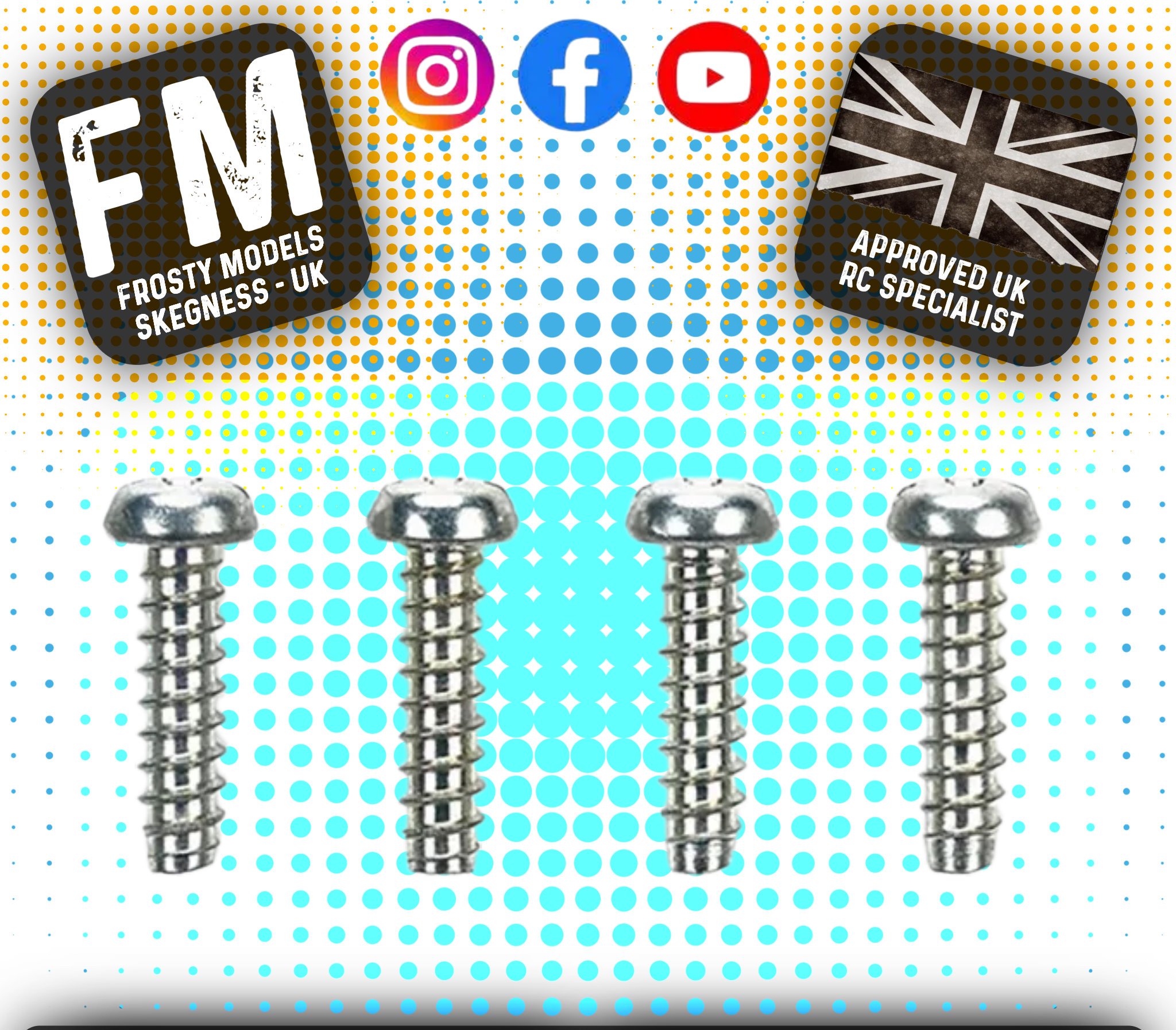 TAMIYA - (4PCS) RC 2.6X10MM M2.6 TAP SCREW (MC3) - 50575 (FOR TT01/TT02 & OTHERS)