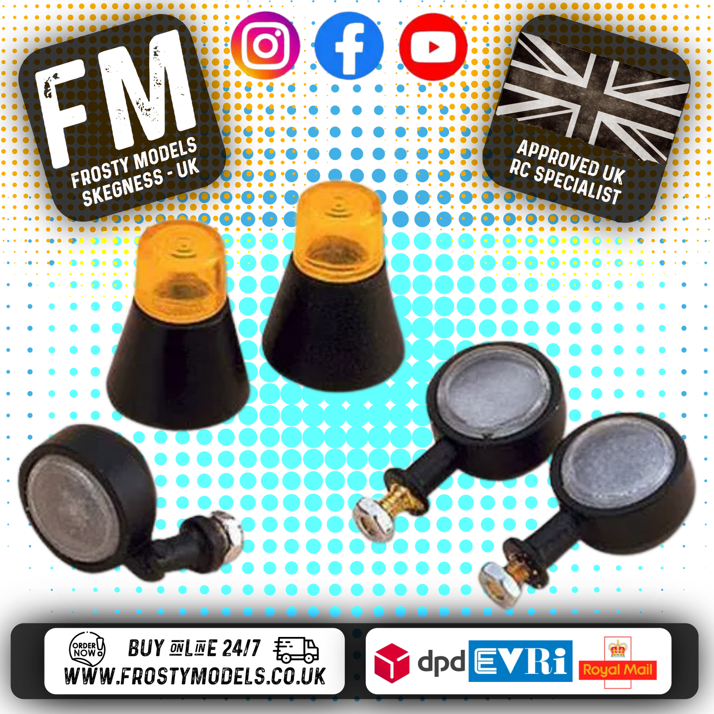 CARSON -1/14 Tractor Truck Accessories - Lighting Parts and Bulbs - C013512