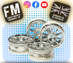 TAMIYA - 53860 1/10 TOURING CAR/RALLY WHEELS - CHROME (4PCS / 0-OFFSET)