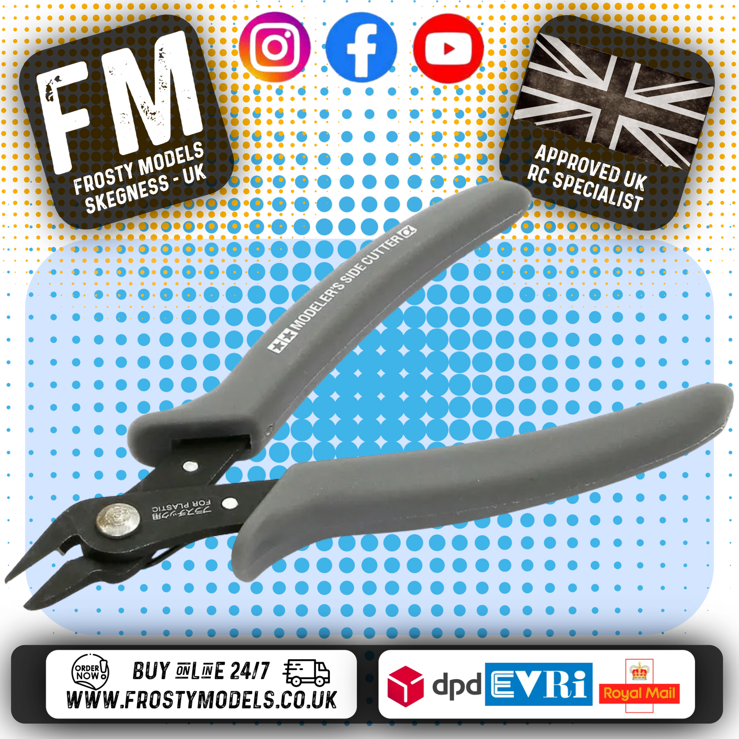 TAMIYA TOOLS - Modeller's Side Spru Parts Plastic Cutter - 74093
