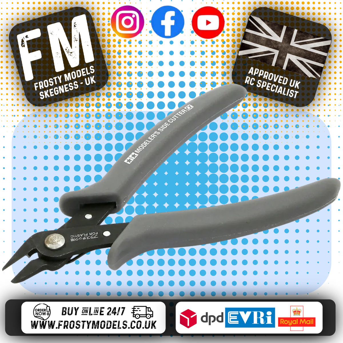 TAMIYA TOOLS - Modeller's Side Spru Parts Plastic Cutter - 74093