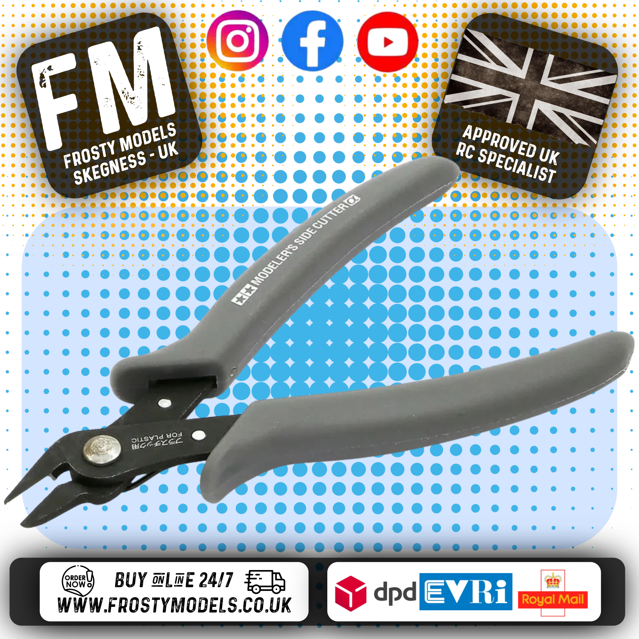 TAMIYA TOOLS - Modeller's Side Spru Parts Plastic Cutter - 74093