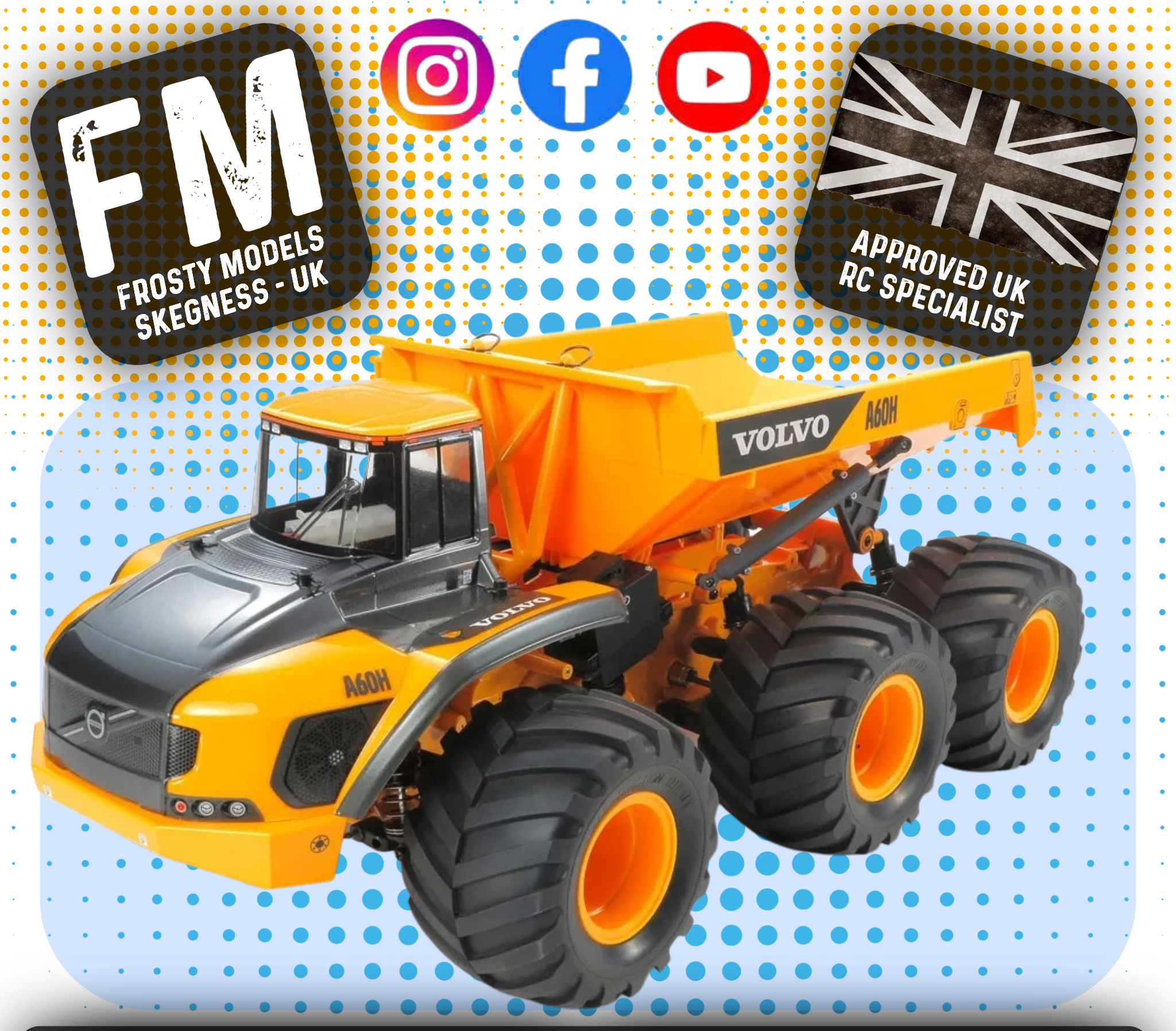 TAMIYA 58676 - (Unbuilt Demo Kit) RC 1/24 VOLVO A60H HAULER - (G6-01 Chassis Kit) - 486mm long! (Motor & ESC included)