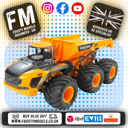 TAMIYA 58676 - (Back Ordered) RC 1/24 VOLVO A60H HAULER - (G6-01 Chassis Kit) - 486mm long! (Motor & ESC included)