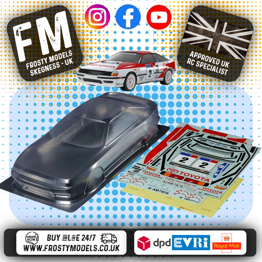 TAMIYA - 51708 1/10 Celica GT-Four ST165 Body Shell 190MM wide / Standard 257mm Wheelbase