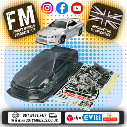 TAMIYA 51246 - 1/10 RC Nissan NISMO R34 GT-R Body Shell 190mm wide / 257mm Standard  Wheelbase