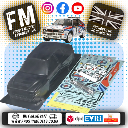 TAMIYA - 51401 1/10 RC LANCIA DELTA Body Shell 190MM Wide / Standard 257mm Wheelbase