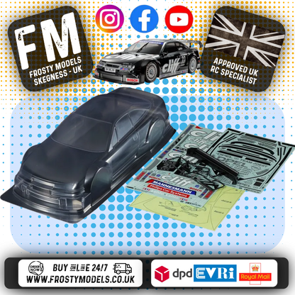 TAMIYA 51689 - 1/10 RC Opel/Vauxhall Calibra V6 Cliff Body Shell 190MM Wide / Standard 257mm Wheelbase