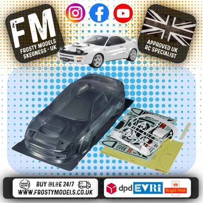 TAMIYA - 51728 1/10 RC TOYOTA GT-FOUR RC (ST185) Body Shell 190MM Wide / Standard 257mm Wheelbase
