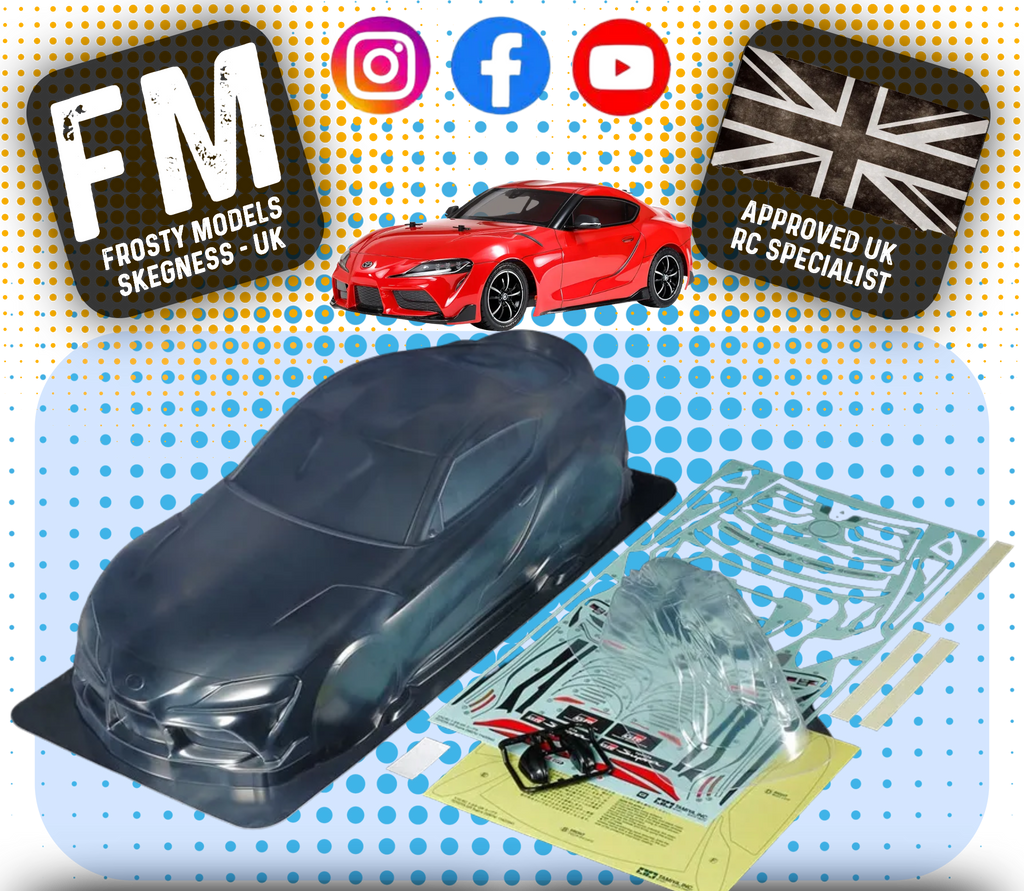 TAMIYA - 51622 1/10 RC TOYOTA GR Supra Body Shell 190MM Wide / Standard 257mm Wheelbase