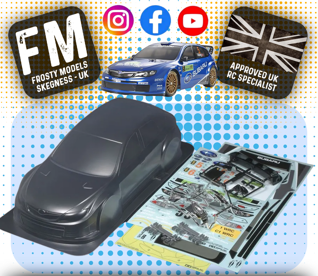TAMIYA - 51364 1/10 RC SUBARU IMPREZA WRC 2008 Body Shell 190MM Wide / Standard 257mm Wheelbase