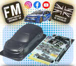 TAMIYA - 51364 1/10 RC SUBARU IMPREZA WRC 2008 Body Shell 190MM Wide / Standard 257mm Wheelbase