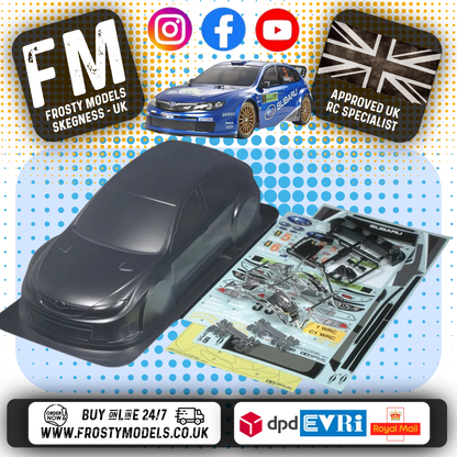 TAMIYA - 51364 1/10 RC SUBARU IMPREZA WRC 2008 Body Shell 190MM Wide / Standard 257mm Wheelbase