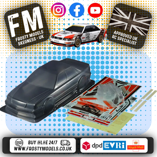 TAMIYA - 51653 1/10 RC 1991 AUDI V8 Body Shell 190MM Wide / Standard 257mm Wheelbase