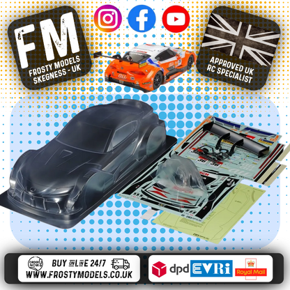 TAMIYA - 51678 1/10 RC TOMS TOYOTA GR Supra Body Shell 190MM Wide / Standard 257mm Wheelbase