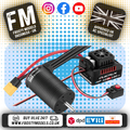 HOBBYWING - 5mm shaft QUICRUN Combo QR10BL120 (2-4S) G2 & 3660SL 3150KV G2 (For 1/10th Trucks, Buggies) Shaft Size 5mm - HW38030210